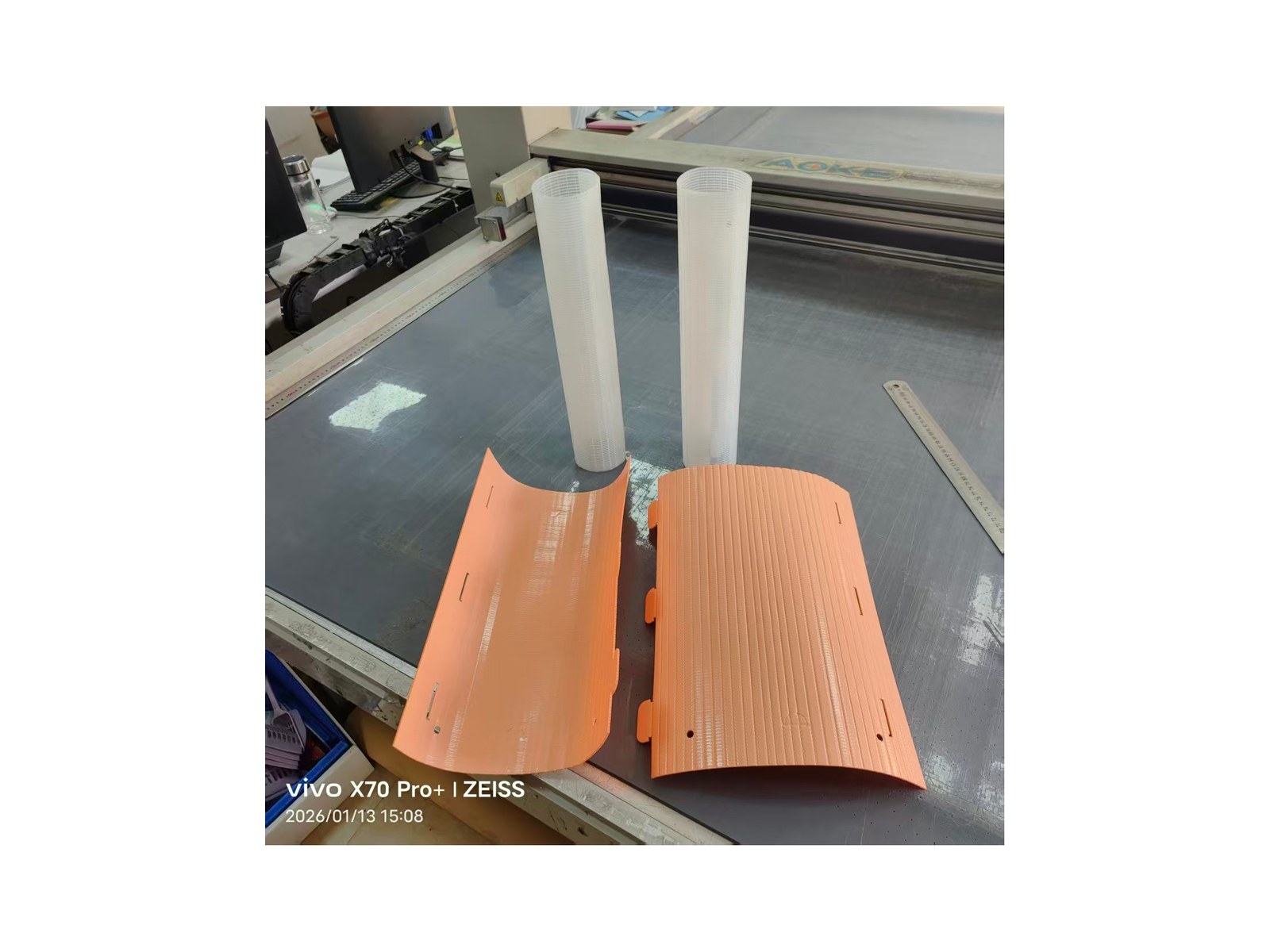 Close view of a premium polyethylene plant shelter tube